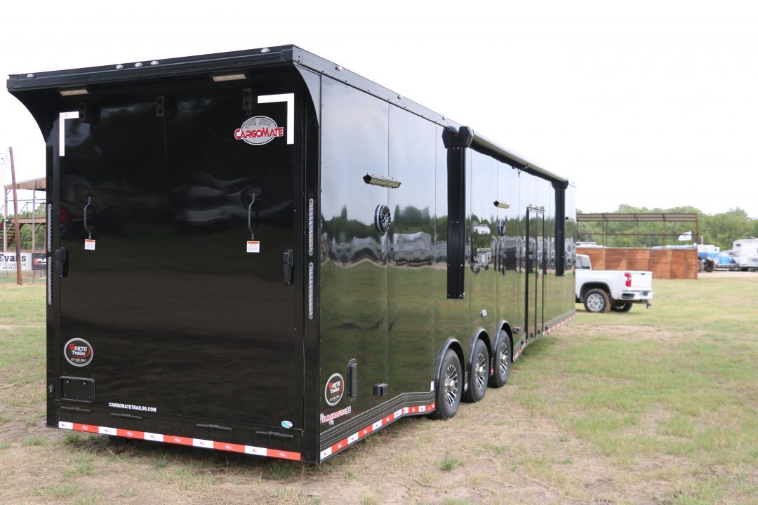 New 2026 Cargo Mate 8.5' X 44' GOOSENECK RACE CAR TRAILER W/ LIVING QUARTERS