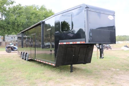 New 2026 Cargo Mate 8.5' X 44' GOOSENECK RACE CAR TRAILER W/ LIVING QUARTERS