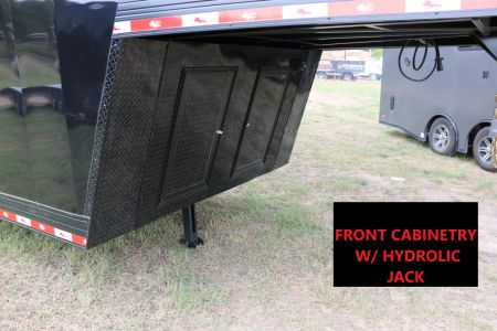 New 2026 Cargo Mate 8.5' X 44' GOOSENECK RACE CAR TRAILER W/ LIVING QUARTERS