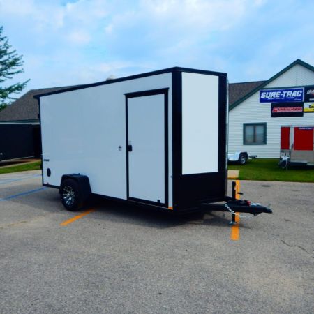 New 2027 Impact Trailers 6 x 14 Quake Flat Top V-Nose 5K Brake Cargo / Enclosed Trailer