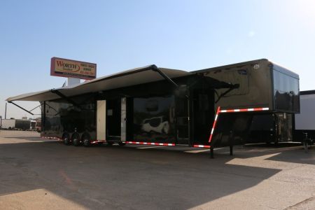 New 2026 Cargo Mate 8.5x52' ELIMINATOR SS WITH LIVING QUARTERS, MINI SPLIT, KITCHEN, AWNING, AND MORE!!!