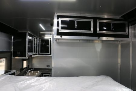 New 2026 Cargo Mate 8.5x52' ELIMINATOR SS WITH LIVING QUARTERS, MINI SPLIT, KITCHEN, AWNING, AND MORE!!!