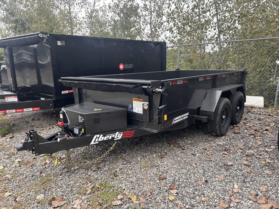 New 2026 Liberty 6 X 12 FT DUMP TRAILER W/ SPREAD GATE RAMPS AND TARP KIT 10K
