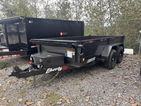 New 2026 Liberty 6 X 12 FT DUMP TRAILER W/ SPREAD GATE RAMPS AND TARP KIT 10K