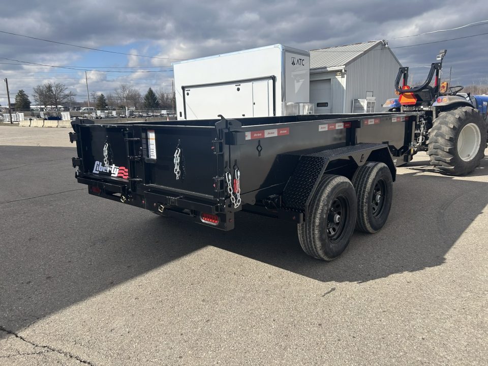 New 2027 Liberty 6 X 12 FT DUMP TRAILER W/ SPREAD GATE RAMPS AND TARP KIT 10K