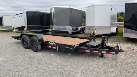 New 2026 CAM Superline 18' Lo Pro Full Tilt Equipment Trailer (7K AXLES)