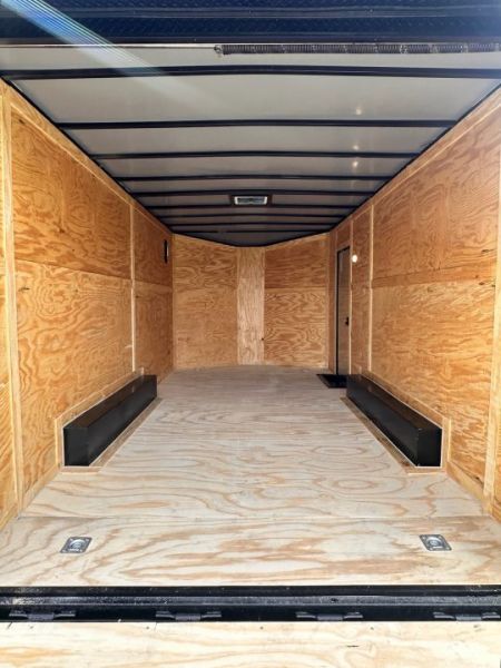New 2026 8.5x18 Car Hauler- 5200LB Torsion Axle- Black poly-Blackout- Enclosed Trailer