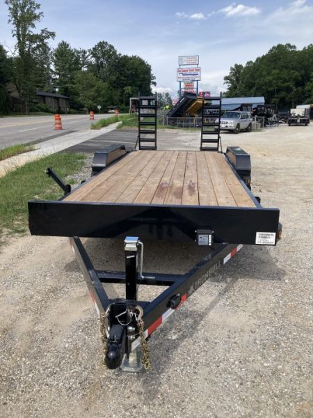 New 2027 Iron Bull ETB8320072 Equipment Trailer / 83"X20' (18' FLAT 2' DOVETAIL) / 2-7,000# AXLES / 235/80R16" 10 PLY TIRE AND WHEEL / STAND UP RAMPS