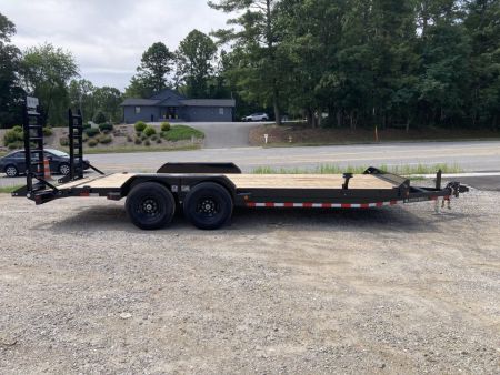 New 2027 Iron Bull ETB8320072 Equipment Trailer / 83"X20' (18' FLAT 2' DOVETAIL) / 2-7,000# AXLES / 235/80R16" 10 PLY TIRE AND WHEEL / STAND UP RAMPS