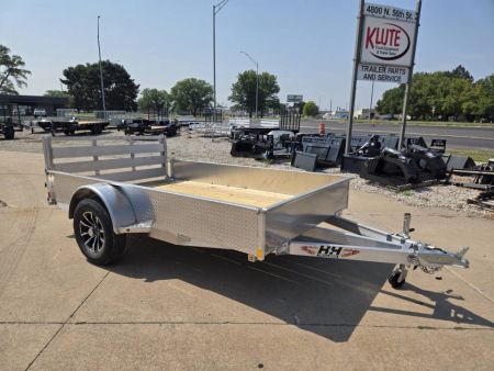 New 2027 H&H Trailers 76x10 Aluminum Solid Side 3K Idler Utility Trailer