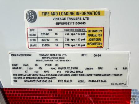 New 2026 8.5x52 Vintage Trailers Living Quarters Car / Racing Trailer