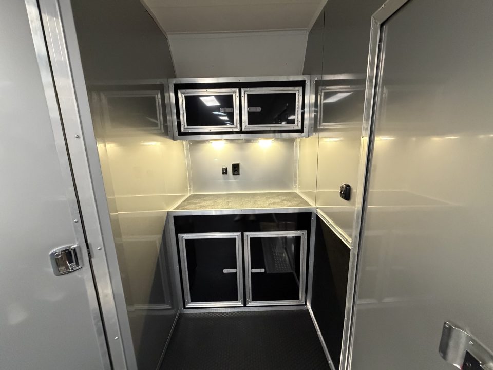 New 2026 8.5x34 Vintage Race Trailer with Bathroom Package