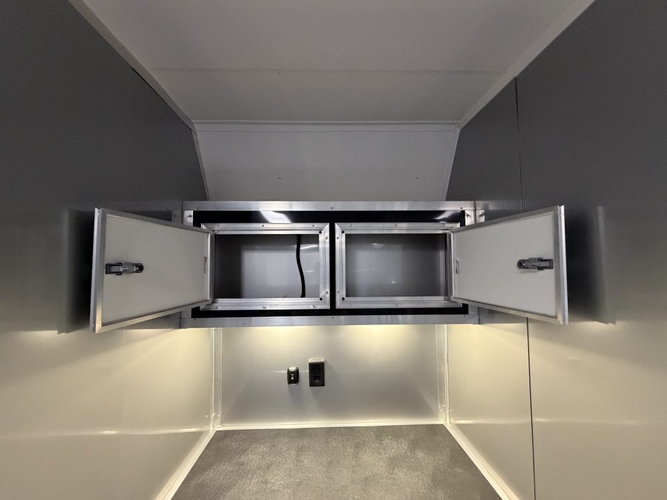 New 2026 8.5x34 Vintage Race Trailer with Bathroom Package
