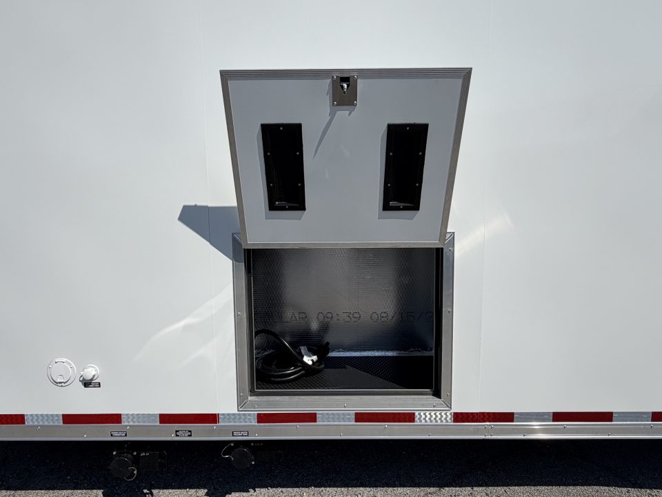 New 2026 8.5x34 Vintage Race Trailer with Bathroom Package