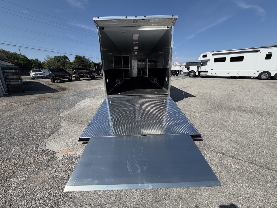 New 2026 8.5x34 Vintage Race Trailer with Bathroom Package