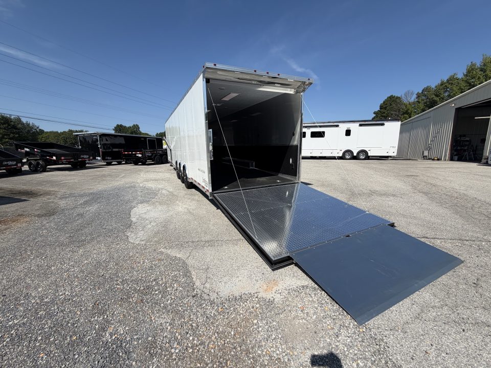 New 2026 8.5x34 Vintage Race Trailer with Bathroom Package
