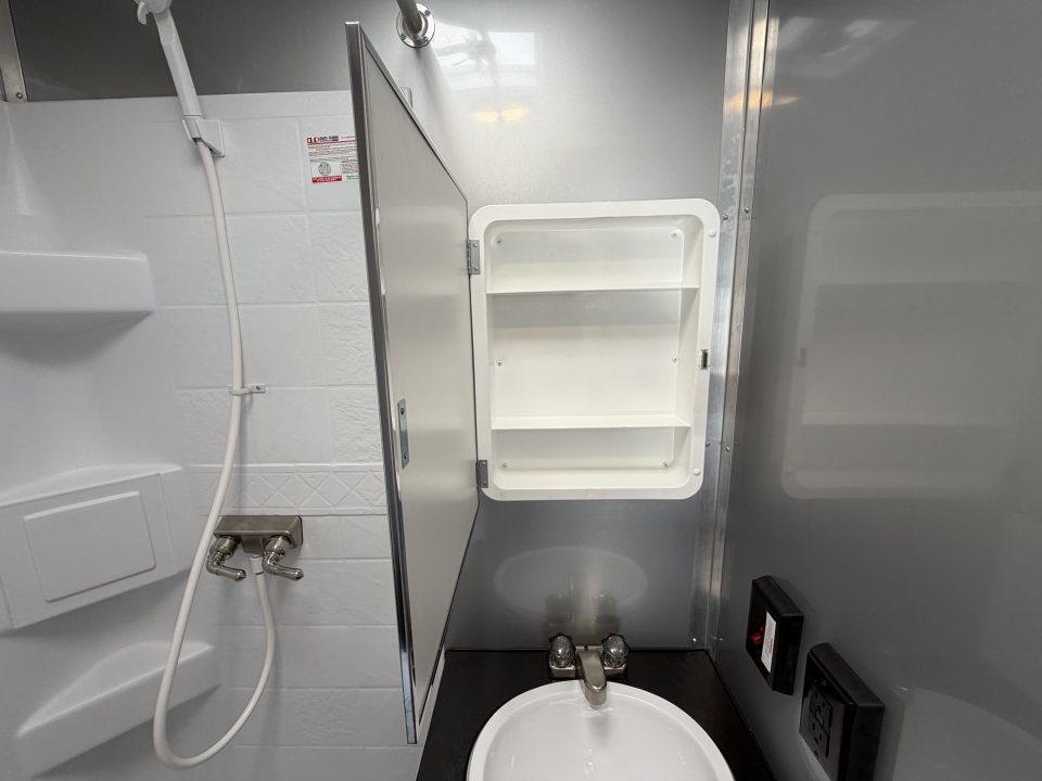 New 2026 8.5x34 Vintage Race Trailer with Bathroom Package