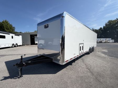 New 2026 8.5x34 Vintage Race Trailer with Bathroom Package