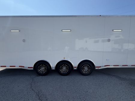 New 2026 8.5x34 Vintage Race Trailer with Bathroom Package