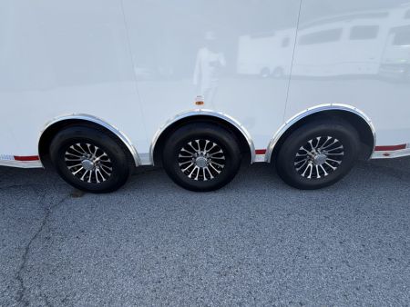 New 2026 8.5x34 Vintage Race Trailer with Bathroom Package