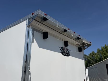 New 2026 8.5x34 Vintage Race Trailer with Bathroom Package