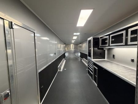 New 2026 8.5x34 Vintage Race Trailer with Bathroom Package