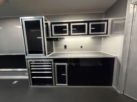 New 2026 8.5x34 Vintage Race Trailer with Bathroom Package