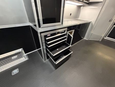 New 2026 8.5x34 Vintage Race Trailer with Bathroom Package