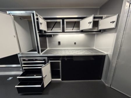 New 2026 8.5x34 Vintage Race Trailer with Bathroom Package