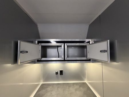 New 2026 8.5x34 Vintage Race Trailer with Bathroom Package