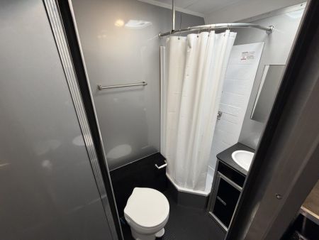 New 2026 8.5x34 Vintage Race Trailer with Bathroom Package