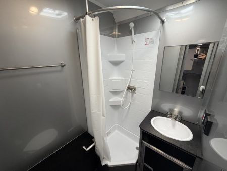 New 2026 8.5x34 Vintage Race Trailer with Bathroom Package