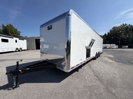 New 2026 8.5x34 Vintage Race Trailer with Bathroom Package