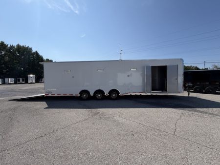 New 2026 8.5x34 Vintage Race Trailer with Bathroom Package
