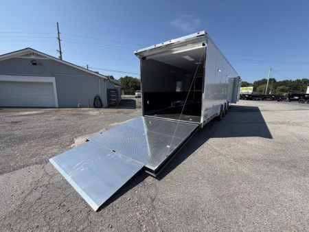 New 2026 8.5x34 Vintage Race Trailer with Bathroom Package