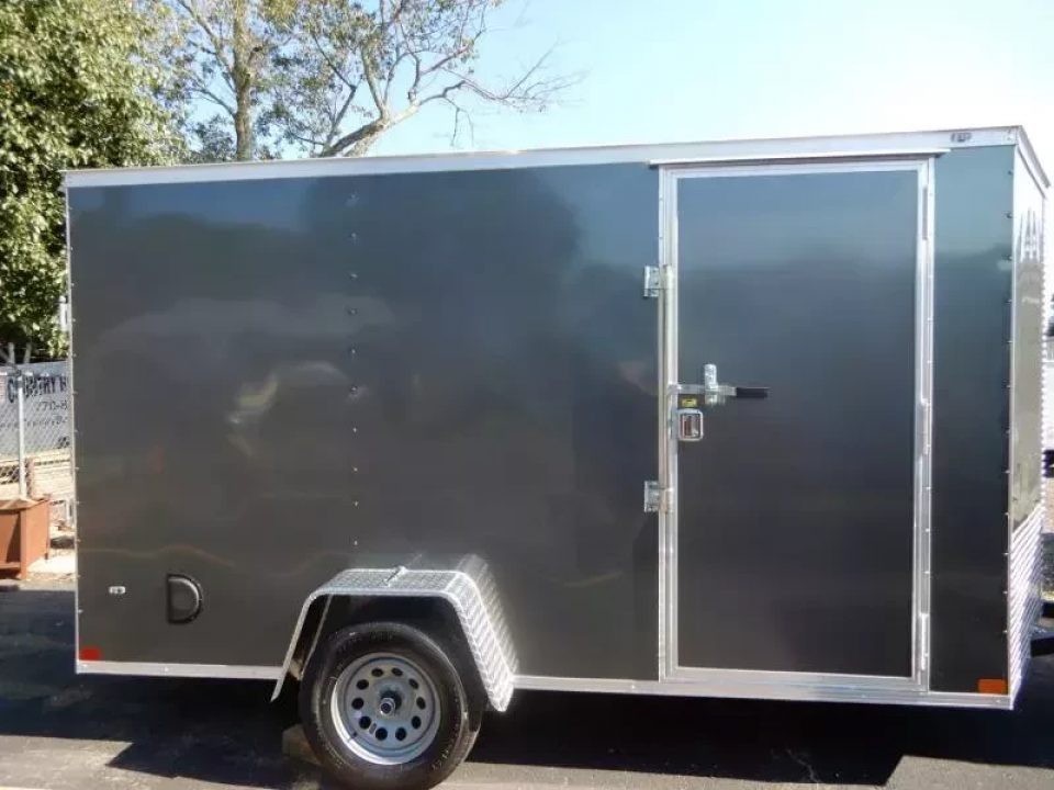New 2026 Covered Wagon 6x12 Enclosed, 78" Height, Ramp Door