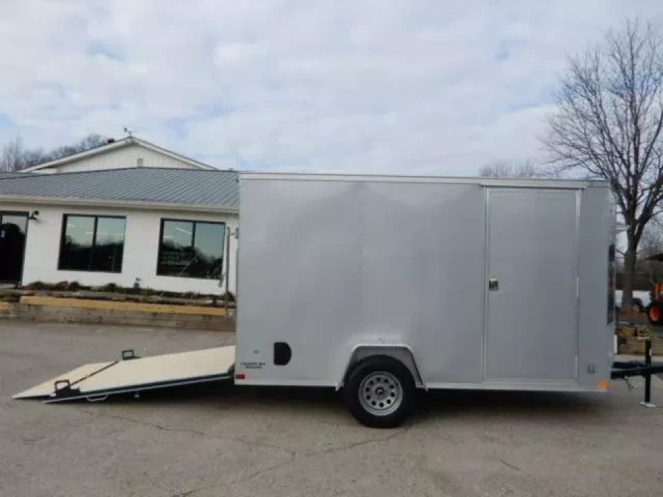 New 2026 Covered Wagon 6x12 Enclosed, 78" Height, Ramp Door