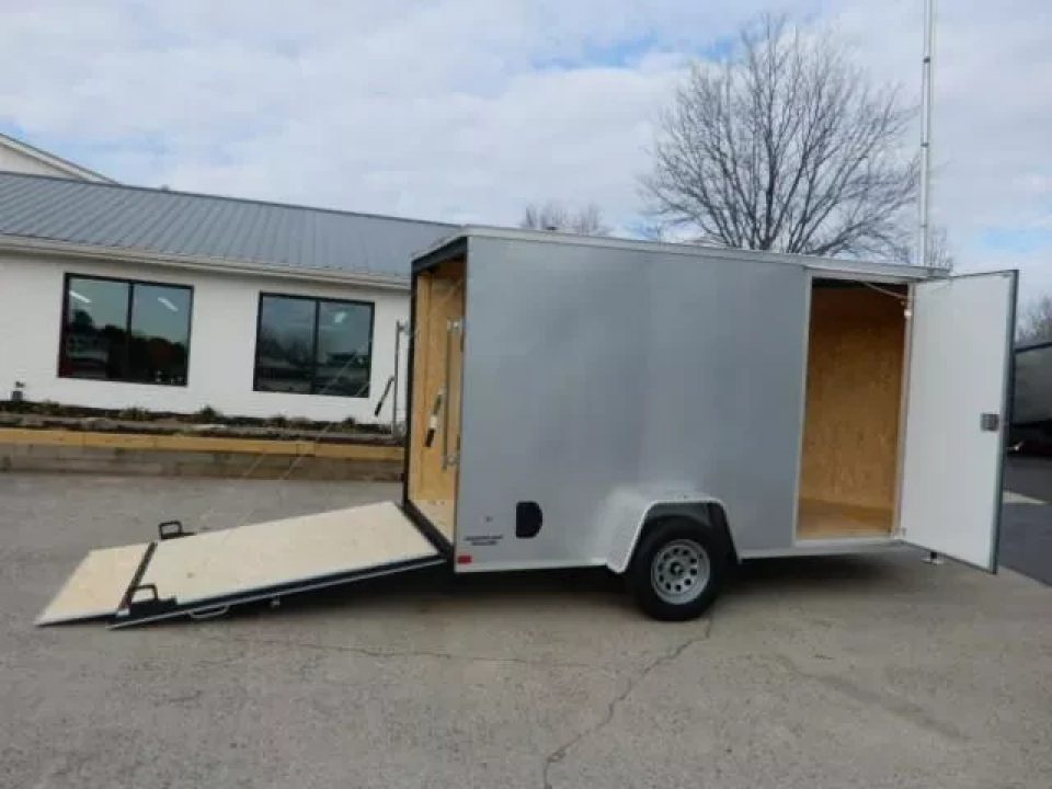 New 2026 Covered Wagon 6x12 Enclosed, 78" Height, Ramp Door