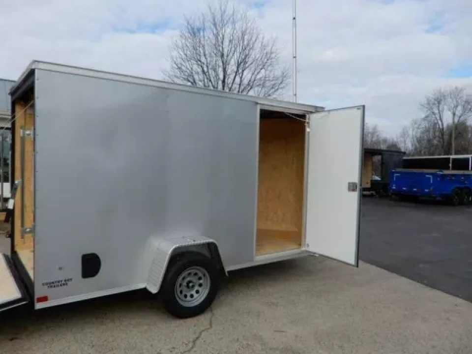 New 2026 Covered Wagon 6x12 Enclosed, 78" Height, Ramp Door