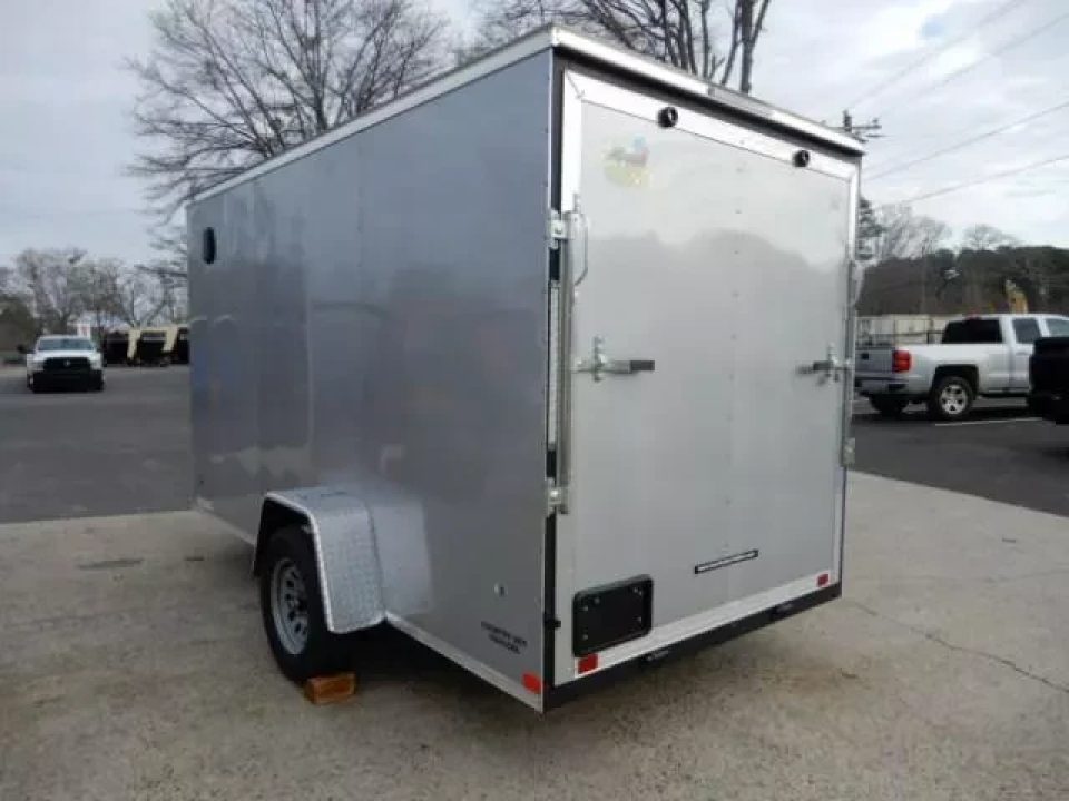 New 2026 Covered Wagon 6x12 Enclosed, 78" Height, Ramp Door