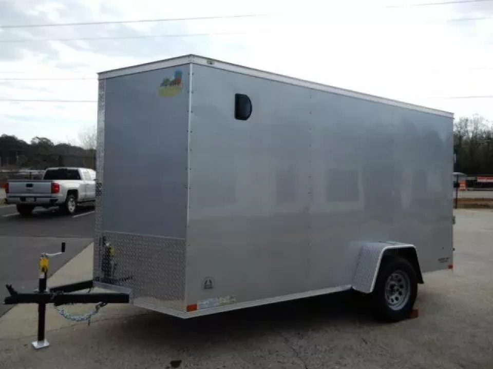 New 2026 Covered Wagon 6x12 Enclosed, 78" Height, Ramp Door