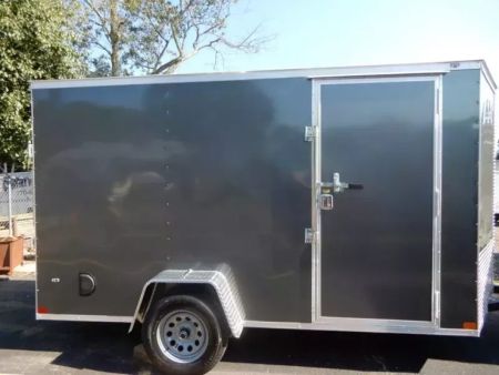 New 2026 Covered Wagon 6x12 Enclosed, 78" Height, Ramp Door