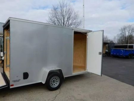 New 2026 Covered Wagon 6x12 Enclosed, 78" Height, Ramp Door