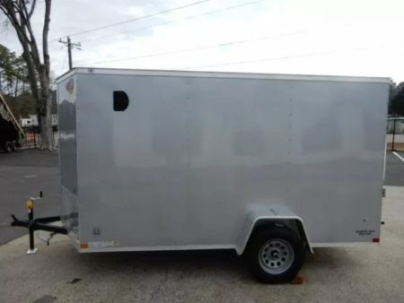 New 2026 Covered Wagon 6x12 Enclosed, 78" Height, Ramp Door