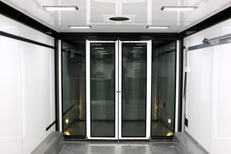New White Rear Sliding Glass Doors