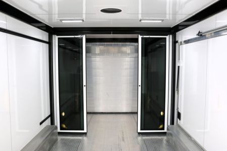 New White Rear Sliding Glass Doors