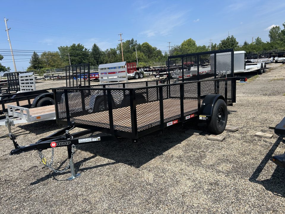 New 2027 U-Dump 6 X 12 FT HIGH SIDE MESH UTILITY TRAILER 3K GVWR