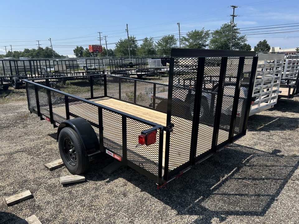 New 2027 U-Dump 6 X 12 FT HIGH SIDE MESH UTILITY TRAILER 3K GVWR