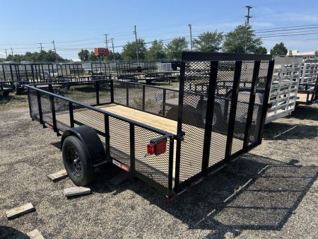 New 2027 U-Dump 6 X 12 FT HIGH SIDE MESH UTILITY TRAILER 3K GVWR