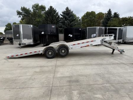 New NEW 2026 H&H Speedloader ALUMINUM 24’ POWER TILTbed flatbed Trailer 2-7000 lb axles =14K